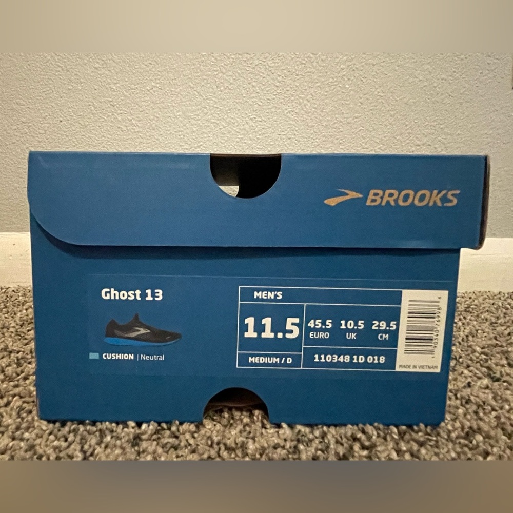 NIB Men’s Size 11.5 Brooks Ghost 13 Running Shoes (2 Available) - Picture 4 of 4
